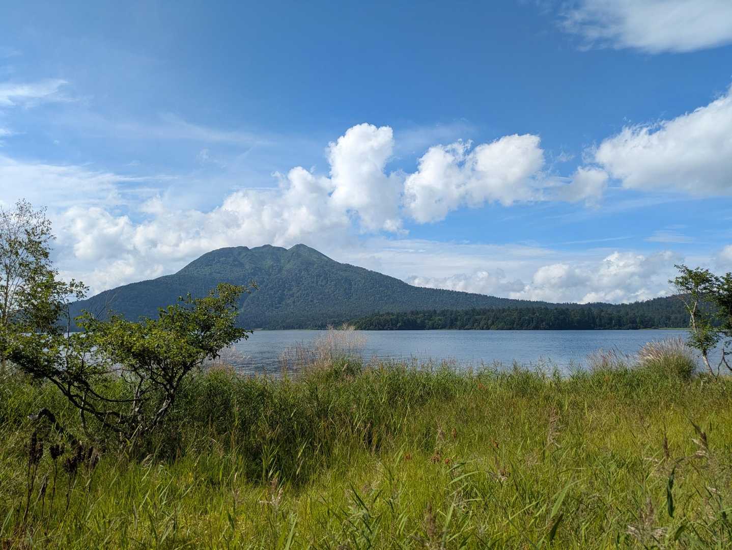 尾瀬沼から燧ヶ岳をのぞむ
