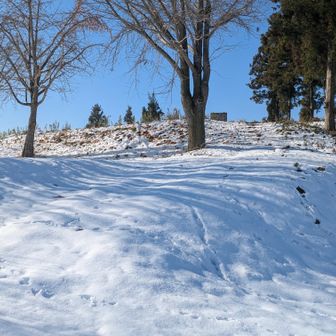 根塚駐車スペースより。
長靴程度で歩けます。