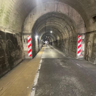 しばらくは舗道歩きです