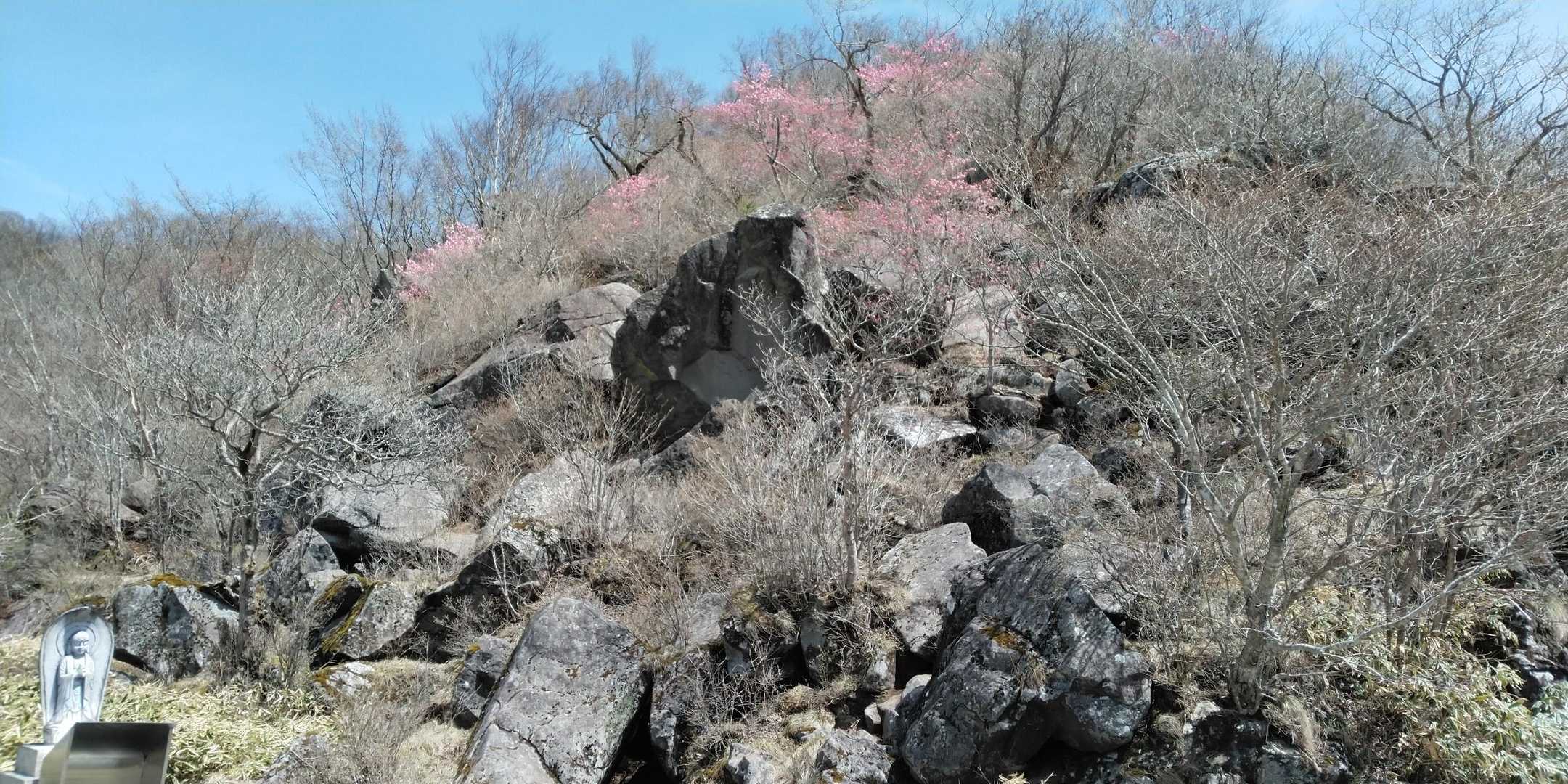 厄除延命地蔵の脇に降りました。ある意味手作り看板通りの道でした。