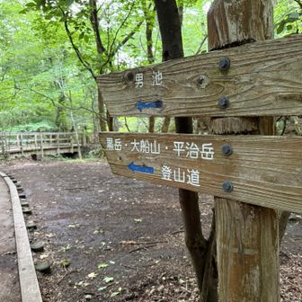 男池登山口からスタート