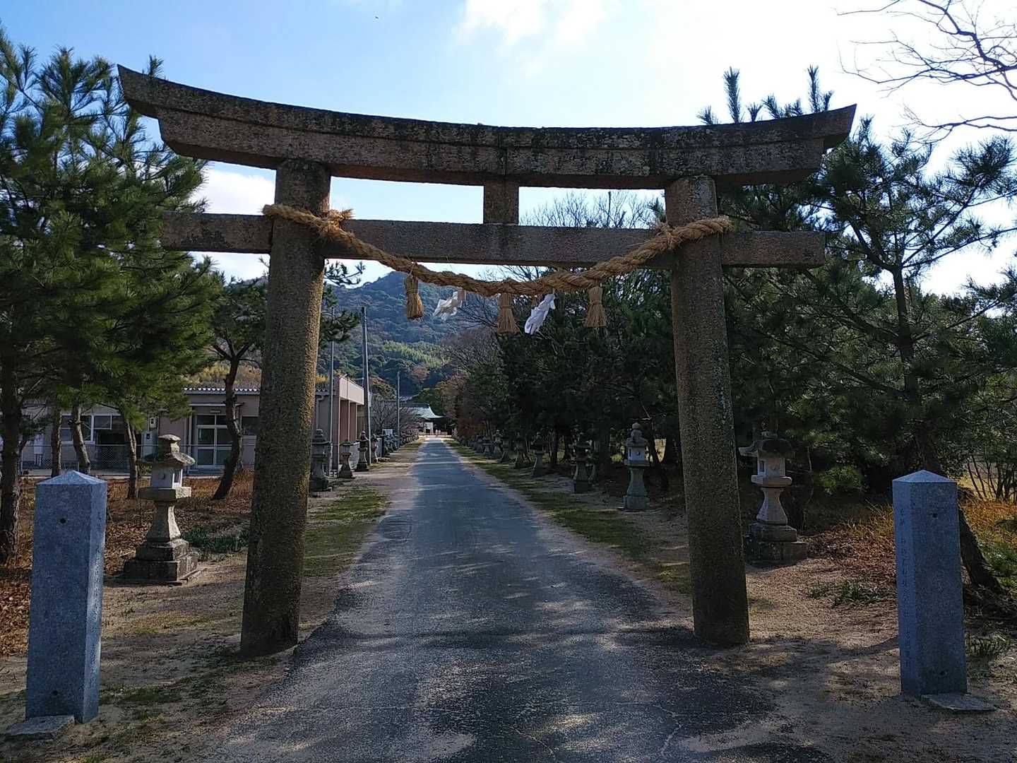 赤崎神社-小浜山登山入口-小浜山-日地登山口 周回コースの写真