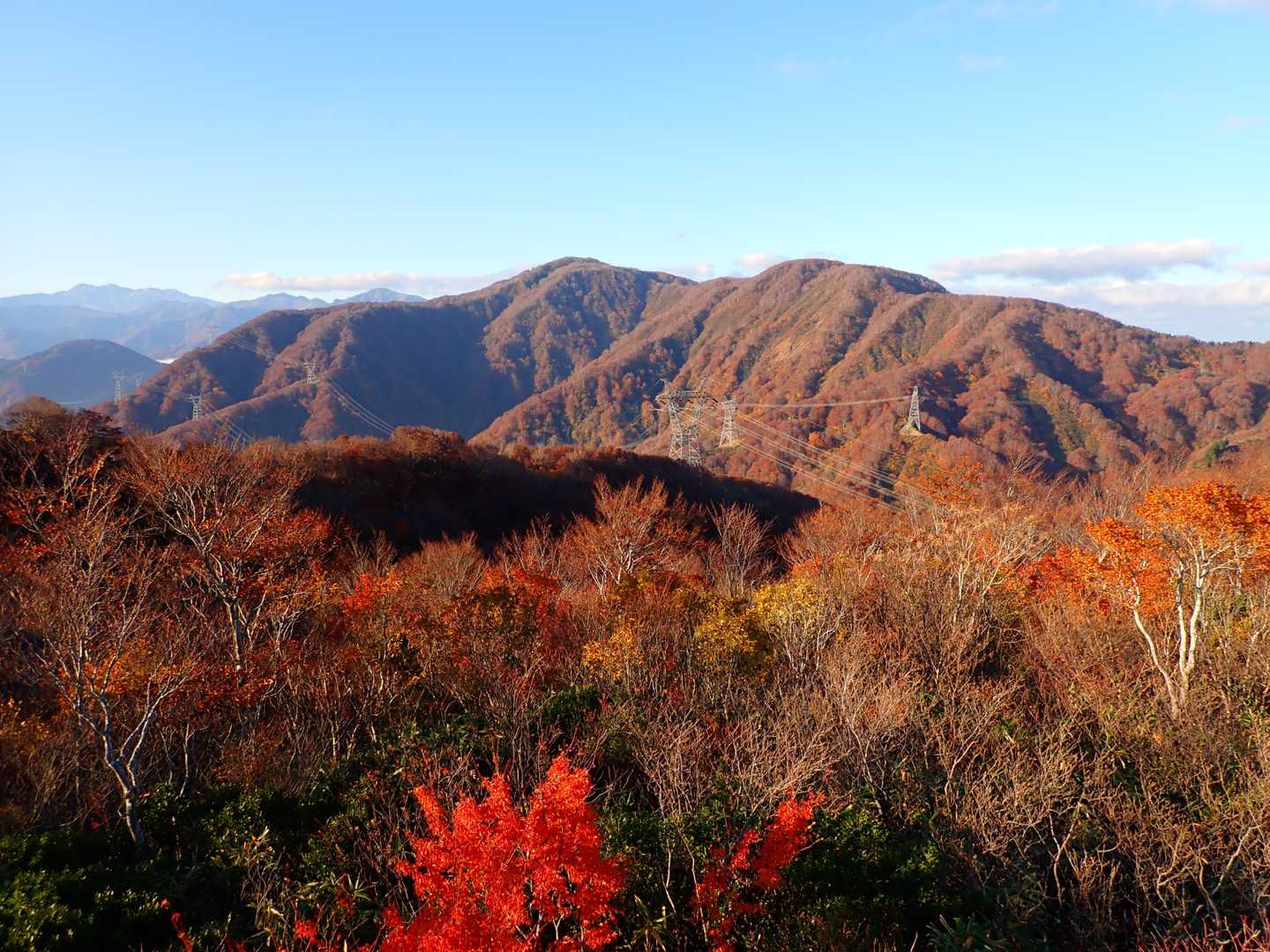 猿ケ山までの稜線
美しい❗️