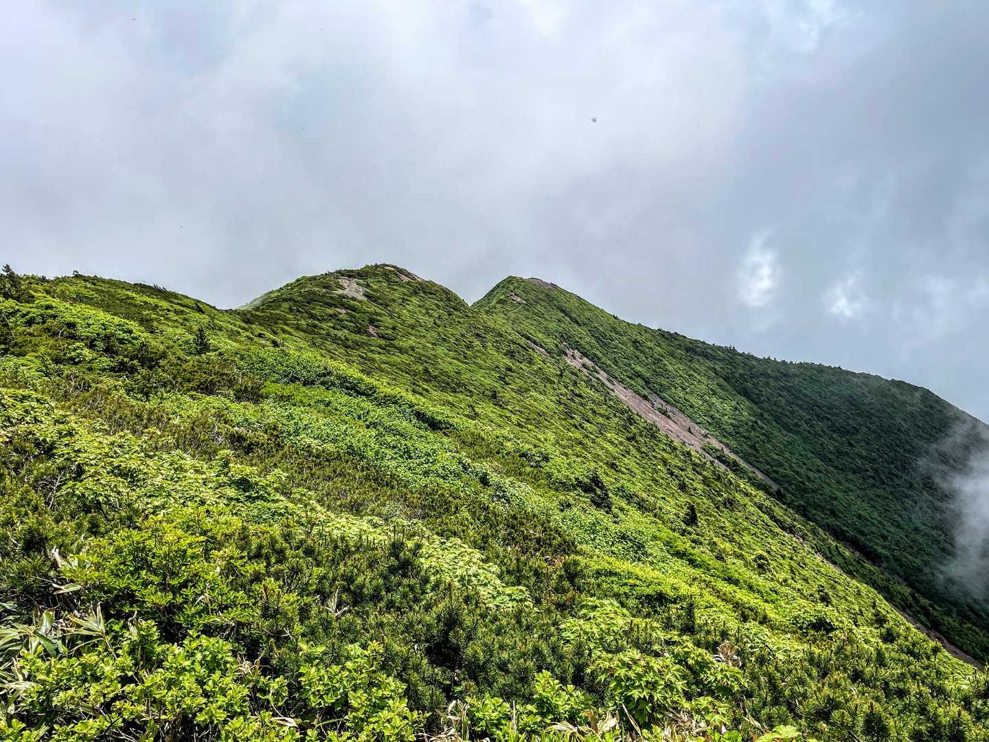 水引入道-屏風岳-南屏風岳-不忘山-白石女子校小屋跡 周回コースの写真