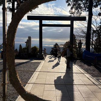 江ノ島が見える
