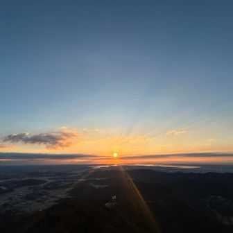 薄明光線ビーム出まくり
さて下山します