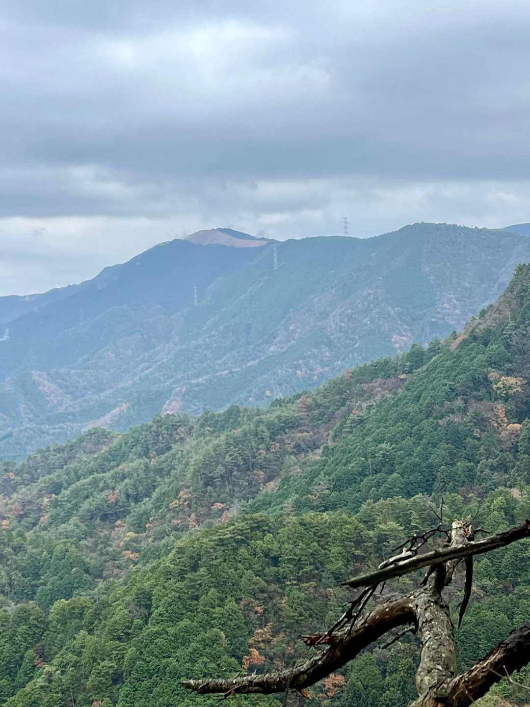 前方に岩湧山