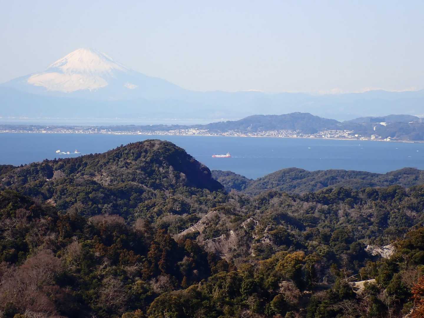 海と富士山が見える景色がサイコー😍