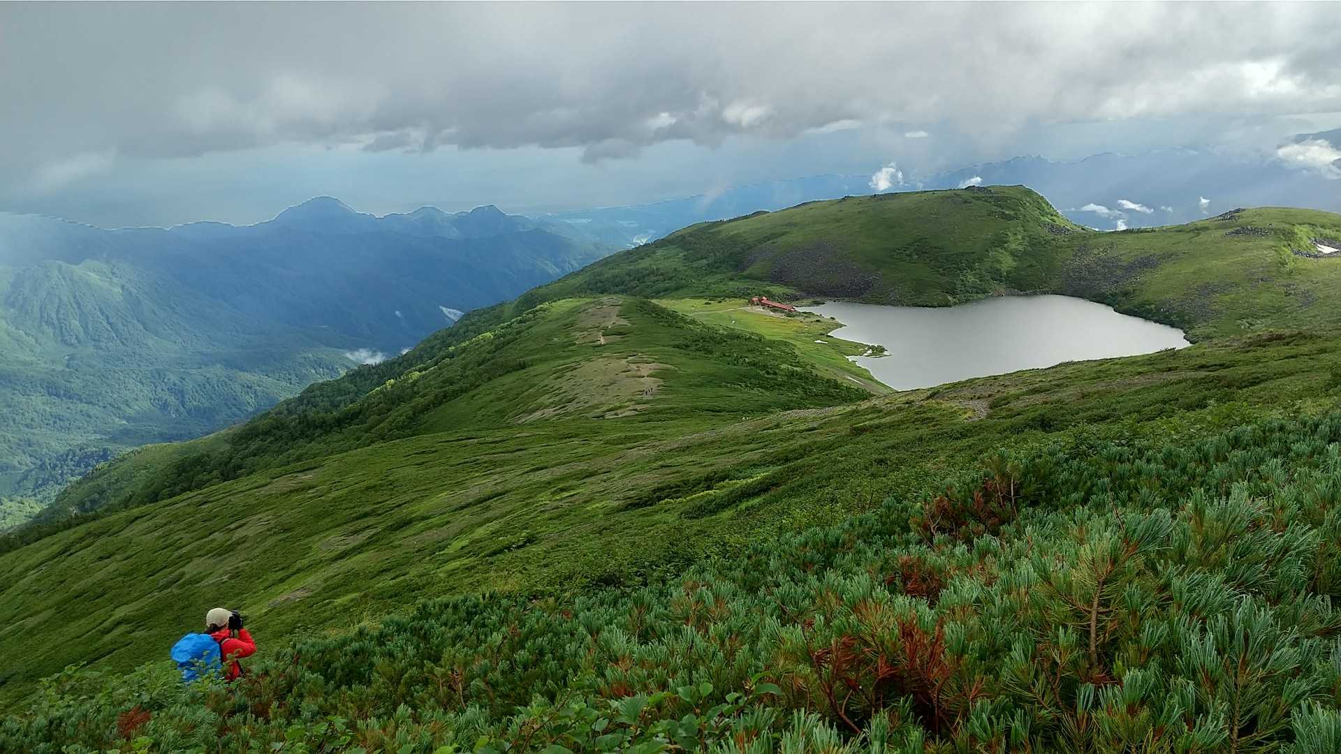 白馬岳-小蓮華山-船越の頭-乗鞍岳-天狗原-栂池登山道入口 縦走コースの写真
