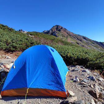 テント回収して下山