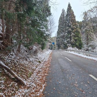 大多賀登山口
道路に雪無くて良かったです😅
まだノーマルタイヤなので…💦
昨日だったらスタッドレス🛞でなければヤバかったかな？
先着4台🚗おりました🅿️