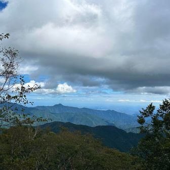 大岳山見えた！
