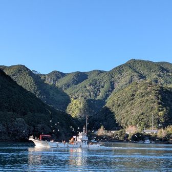 🛥️気持ちよく進む漁船！