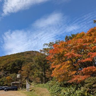 素晴らしい青空👍
立烏帽子駐車場