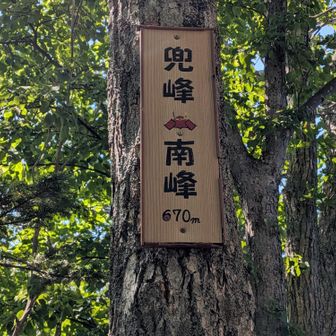 兜峰南峰も着いた〜👍