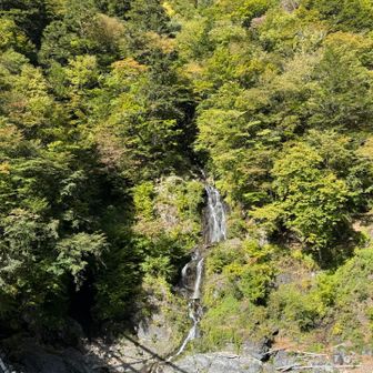 あとは、車道歩いて、、

山肌に綺麗な滝😍