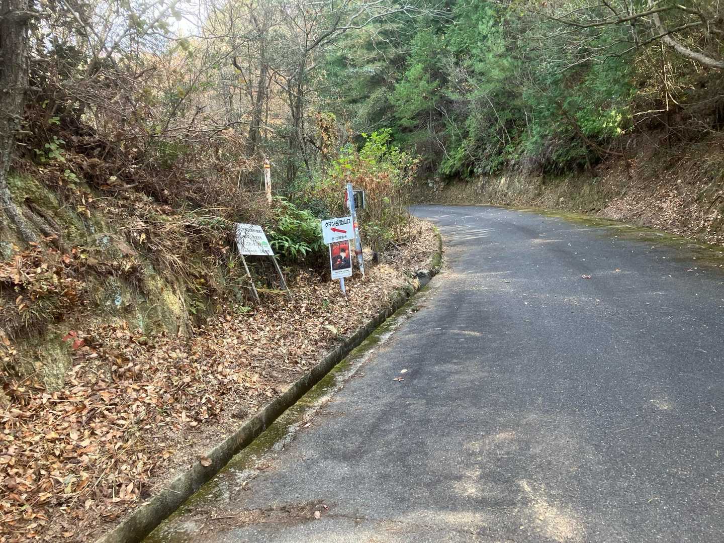 一旦林道へ出ると、