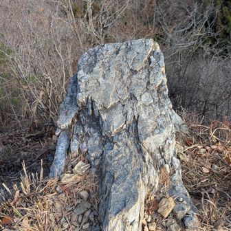 タイタニック岩のアップ
怖くて、この岩には立てない😅
(看板に岩に立ってダメと注意書き)