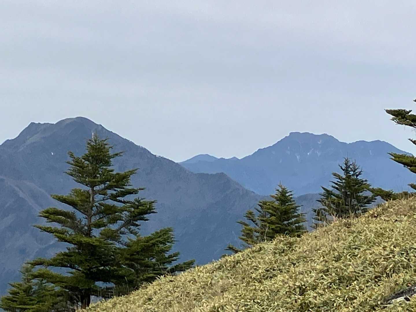 石鎚山方面