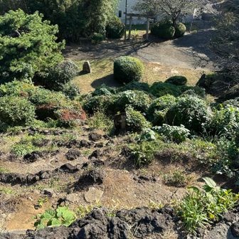山頂から見下ろすとなかなかの険しさ。安全を考慮して、帰りは巻き道を利用しました。