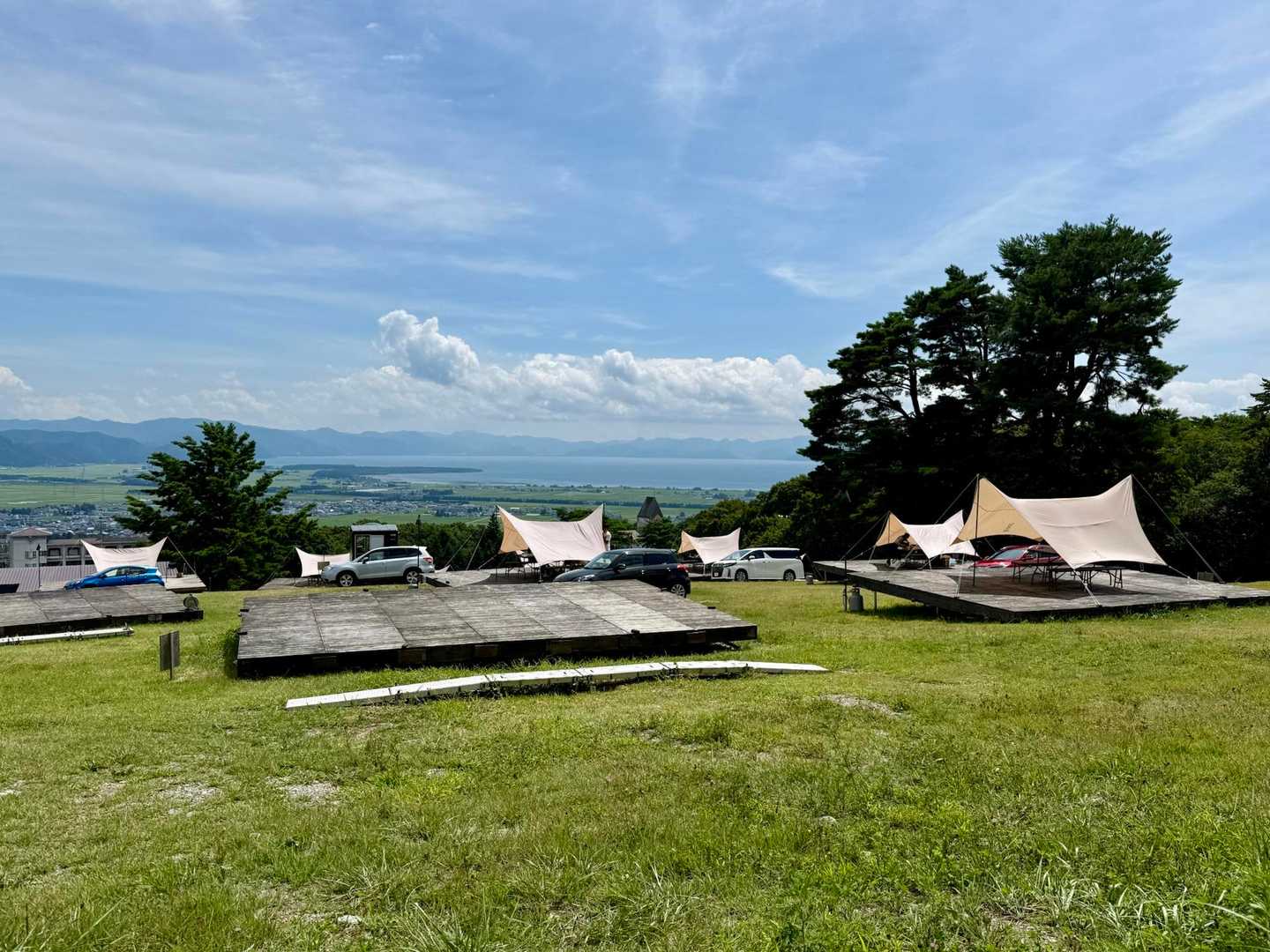 絶景を見ながらBBQができるデイキャン場
