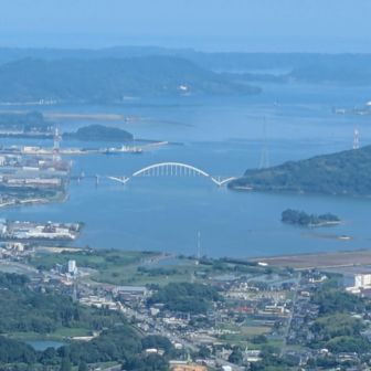中央に見える橋🌉は伊万里大橋です🧐😊