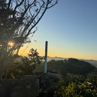 日の出ちょうどには間に合いませんでした。