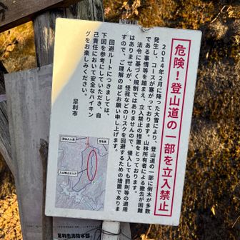 YAMAPはコース設定されていませんが、踏み跡があるルートです