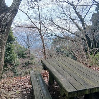 ベンチでちょっとだけ休憩