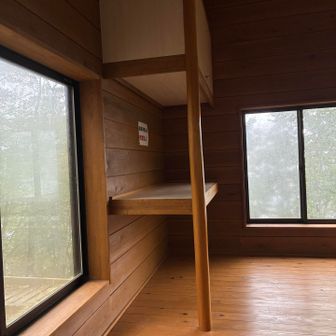 避難小屋は快適