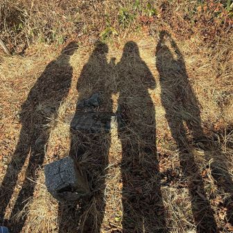 おひさま出たら、影遊びする大人です