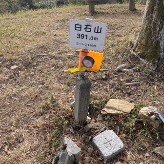 山頂標識は忘れずに