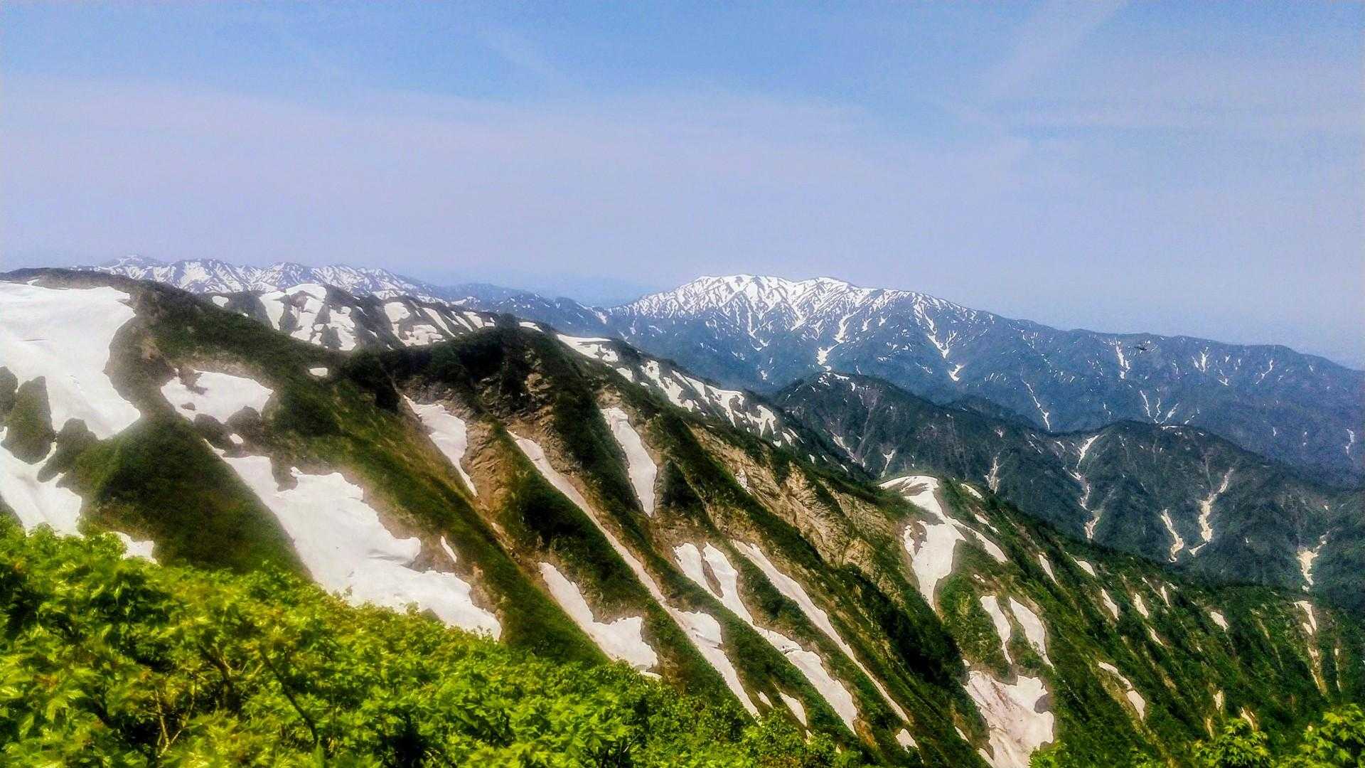 大熊尾根がカッコいい。