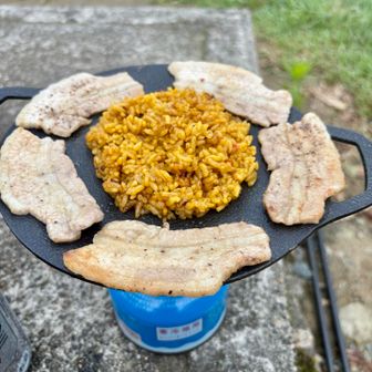ドライカレー🍛と豚バラ🐖