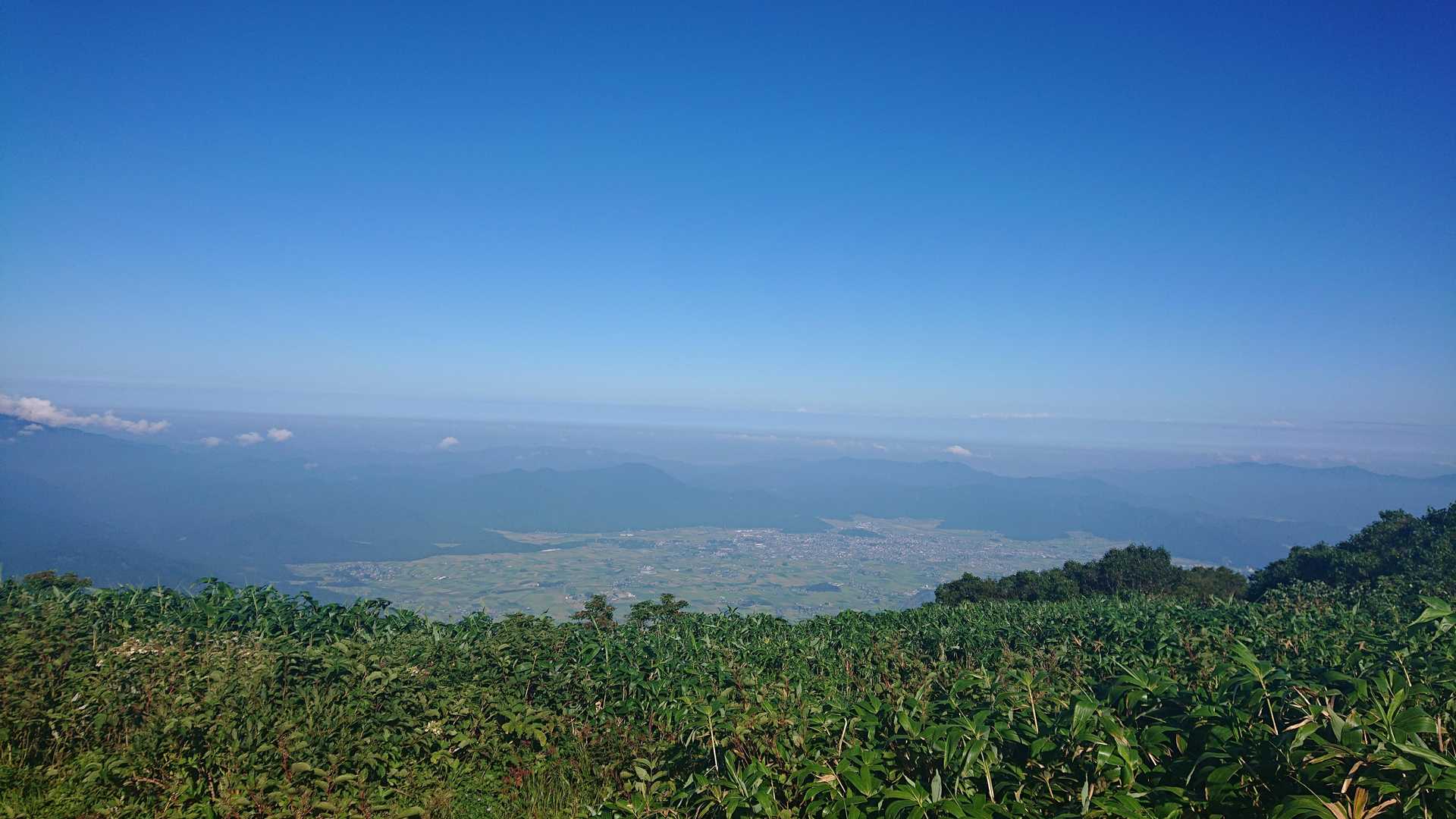 荒島岳中出コース登山口-小荒島岳-シャクナゲ平-荒島岳 往復コースの写真