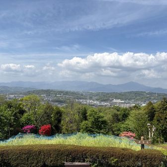 丹沢方面　奥の方に檜洞丸がみえている様子