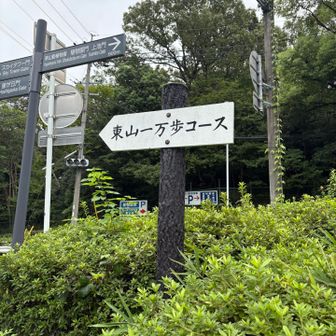 ここから東山一万歩コースへ