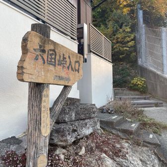 住宅街を抜けるといきなり山道に入ります