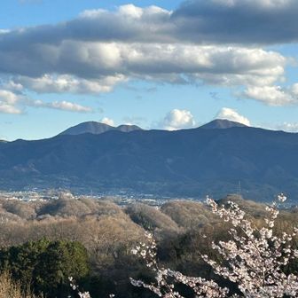 西御荷鉾(右)と東御荷鉾山