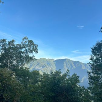 千畳敷を見るために池山へ