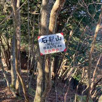 月山から1度下ってまた登り
あっとゆーまに石裂山山頂
