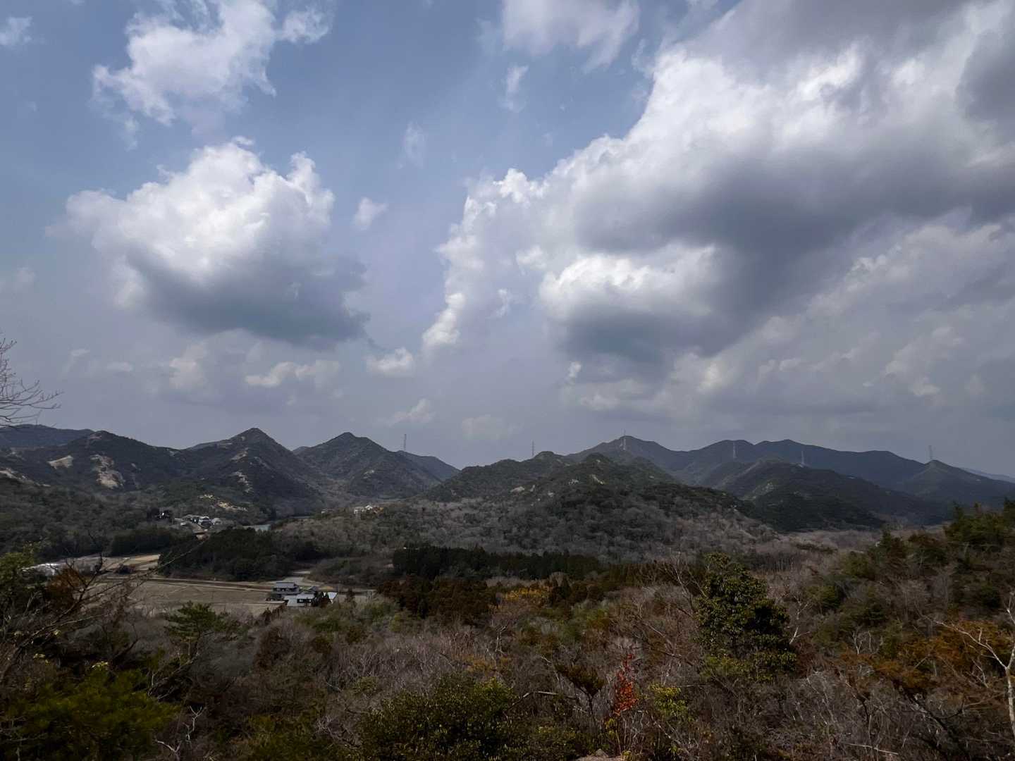 いつもの大坂山ビュースポット。