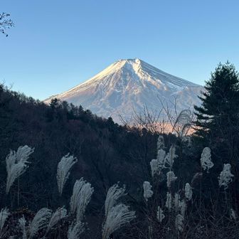 突然現れる富士山