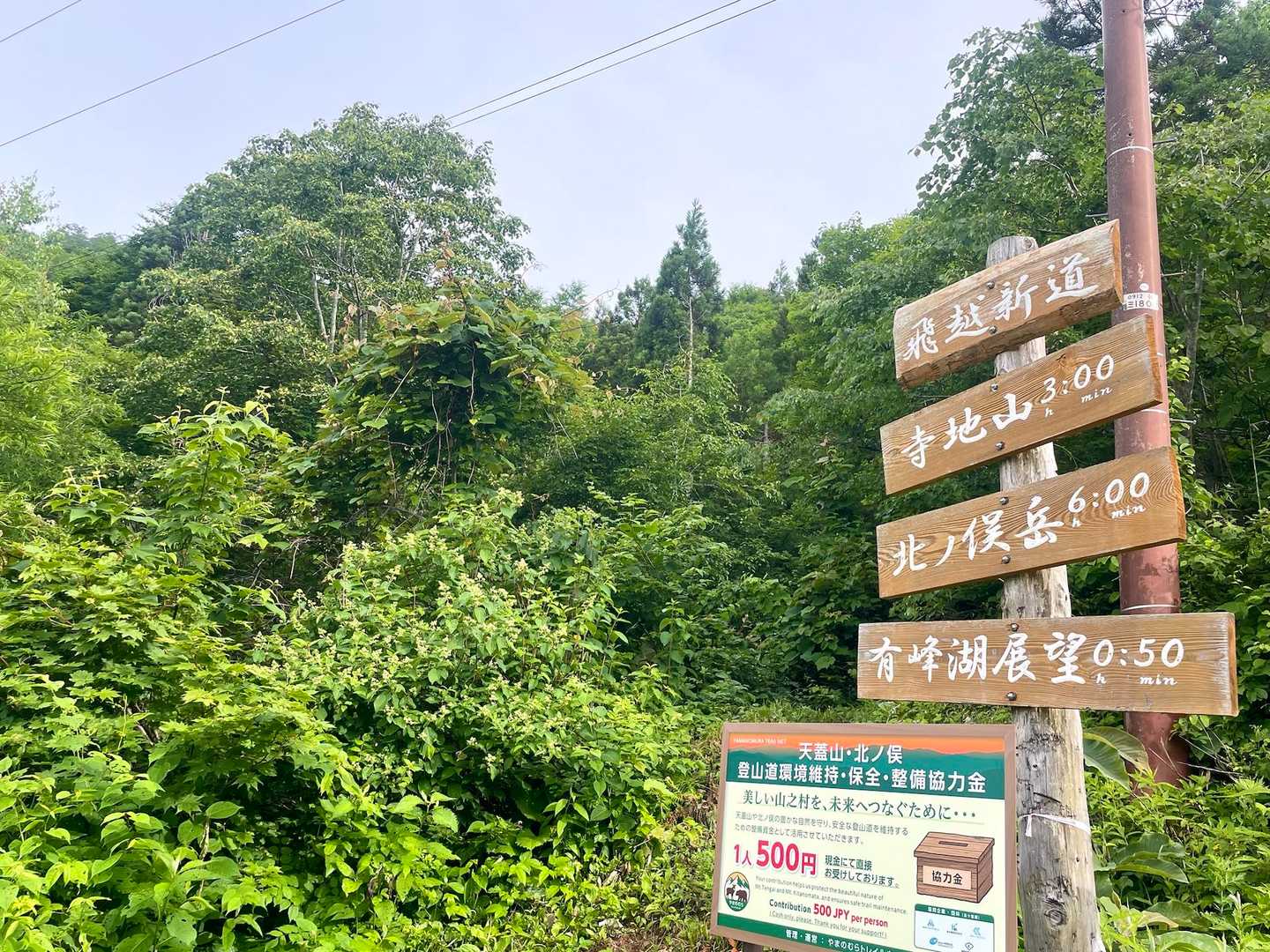 登り↗️５時間半、降り↘️４時間半の計画です☑︎
🐻また活発になる、日暮れ時（この時期は１７時以降かと）までには下山する予定…頑張ろっと‼️💨💨

入山協力金、登山者のマナーとして💸