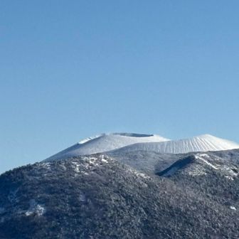 少し左を見ると見事な浅間山　すごっ