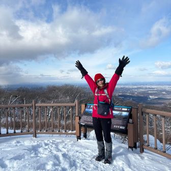やせ我慢してハイポーズ🙌

だがしかし、か、顔が痛い😫

滞在時間２分（笑）

下りるよぉぉ🗣️

