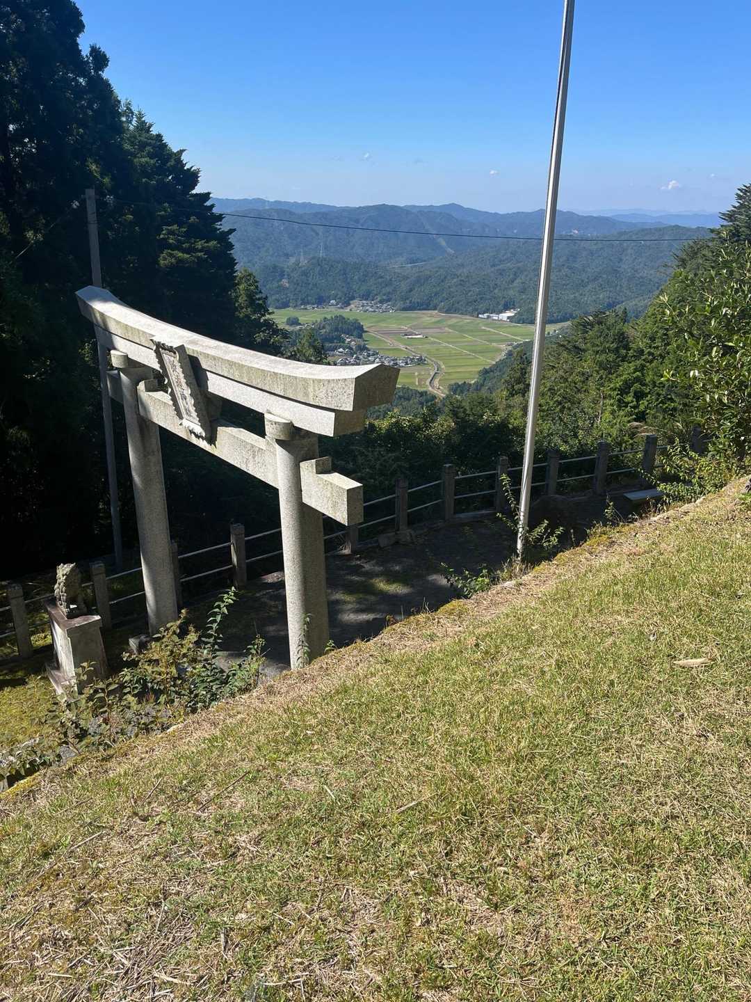 鳥居⛩️の上からの景色