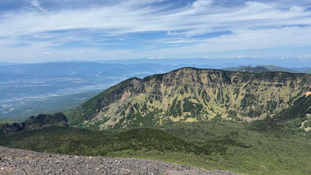 浅間山（黒斑山・蛇骨岳・仙人岳・鋸岳・前掛山）、外輪山周回 の写真 25
