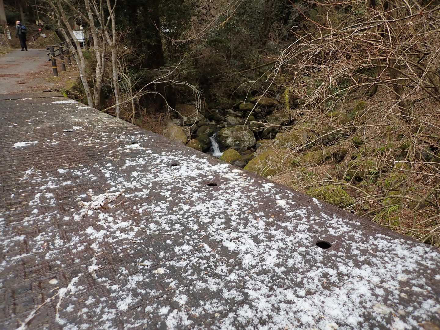 何が危険かって、雪が乗ったこの橋が一番だったかも。