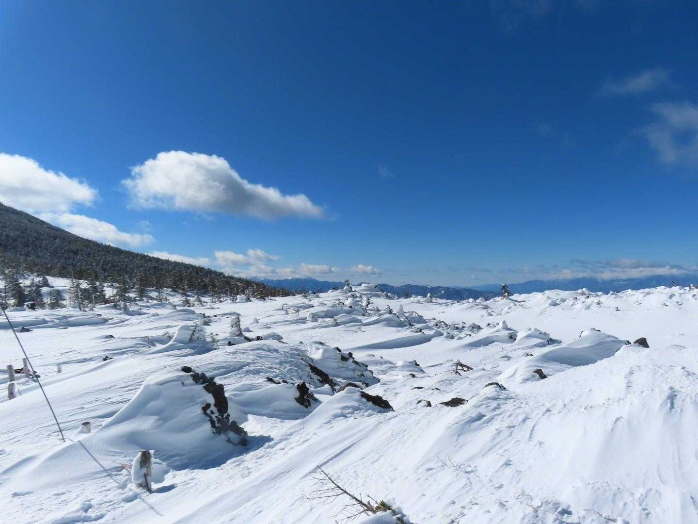 渋の湯バス停-渋ノ湯登山口-麦草峠-大石峠-中小場-縞枯山 縦走コースの写真